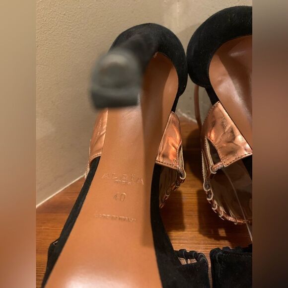 Alaia Black and Copper platform sandal EU40 - Picture 8 of 8